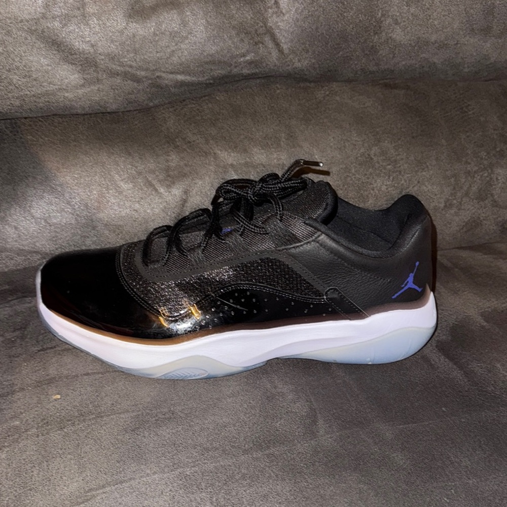 Jordan Black and Blue Men's Shoes